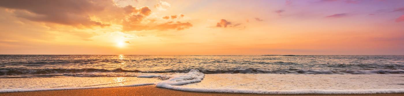 Sunset on the beach